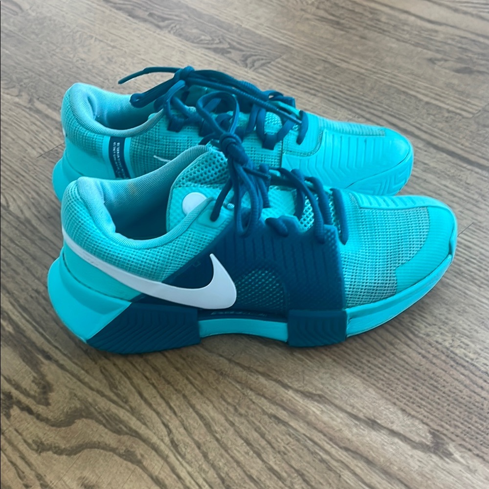 Nike Blue Sneakers with Mesh Upper and Cushioned Soles